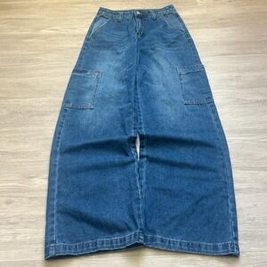 American Vintage Blue Wide Leg Jeans
